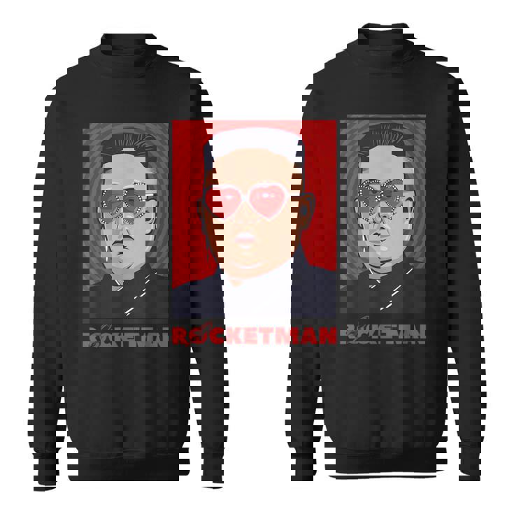 キム・ジョンウン、ファニー・ロケットマン・パロディ・ロックンロール スウェットシャツ