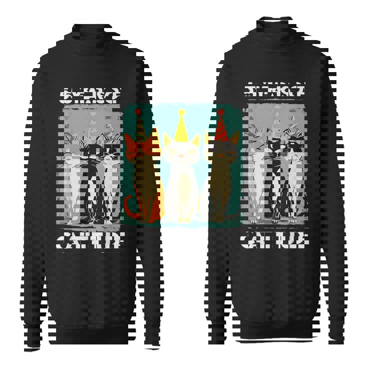 キャティチュード55歳 55歳の誕生日 猫好き 55歳 スウェットシャツ