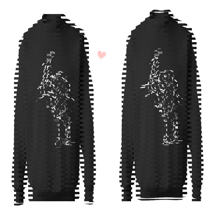 キャバリアキングチャールズスパニエルラブかわいいスパニエル スウェットシャツ