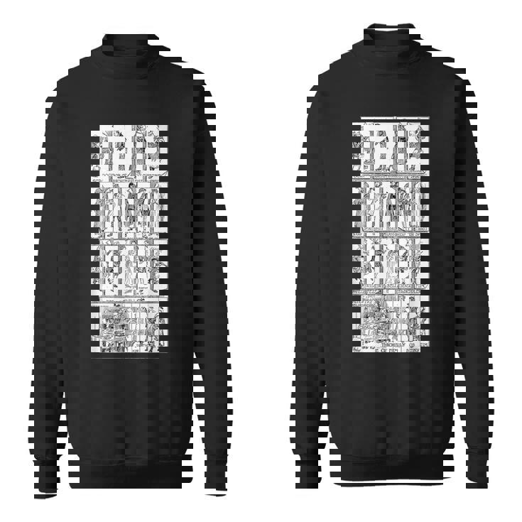 キャラクターモンタージュクリスマスキャロルtシャツ-ヴィンテージスクルージ スウェットシャツ