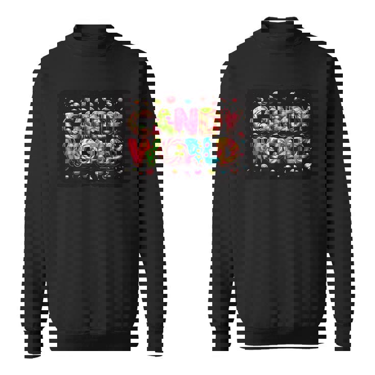 キャンディワールドに足を踏み入れて面白いスイーツとシュガーを手に入れましょう スウェットシャツ