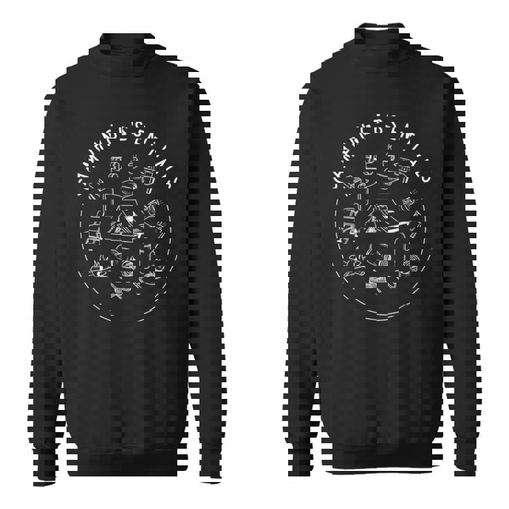 キャンピングエッセンシャル ボンファイアテント キャンプ愛好家 スウェットシャツ