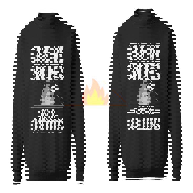 キャンプ&ハイカー向け、スモーズアンドザアウトドアデザインを与えてください スウェットシャツ