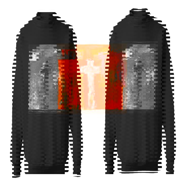 キリスト教のメッセージ イエス 十字架 愛 グラフィティ アート 絵画 スウェットシャツ