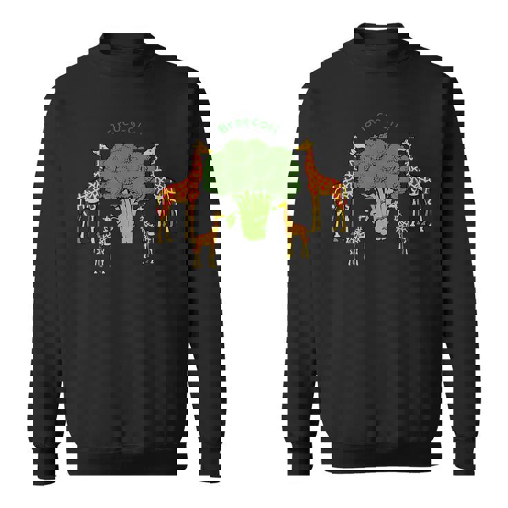 キリン ベジタリアンファミリー 食べる ブロッコリー スウェットシャツ