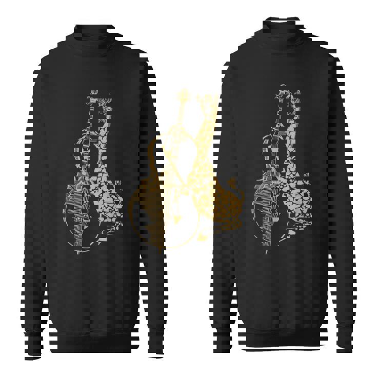 キリン 演奏 チェロ おもしろい 動物 チェリスト ロック ミュージシャン アート スウェットシャツ