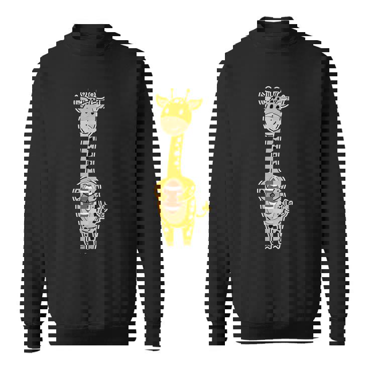 キリンはアメリカンフットボールを演じています。 スウェットシャツ