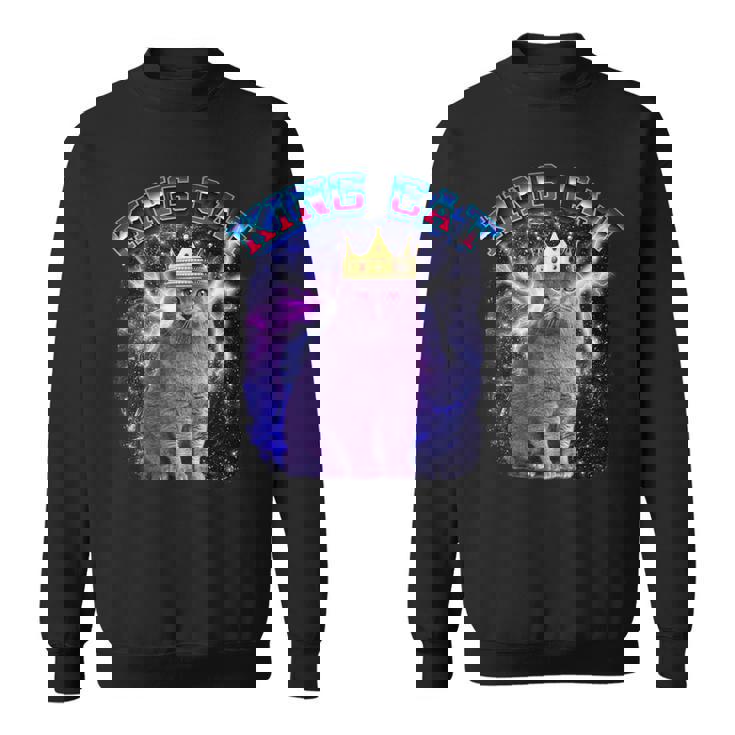 キングキャット ギャラクシーのブリティッシュショートヘア猫 子猫猫 スウェットシャツ