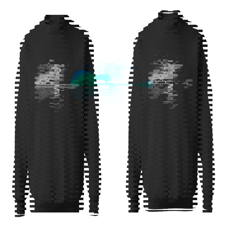 ギター レイクリフレクションズ レイクシャドウ 音楽 アコースティックギター スウェットシャツ