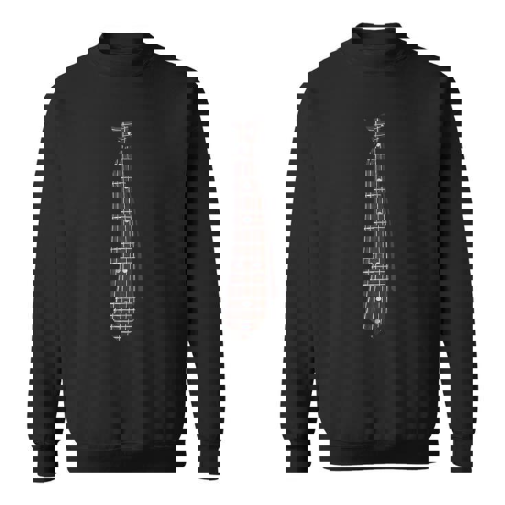 ギターの指板ネクタイ ギタリストに面白い スウェットシャツ