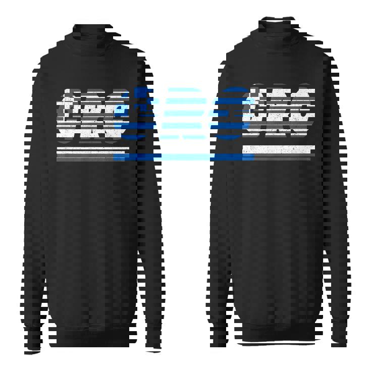 ギリシャのデザイン。フラグ付きのギリシャの衣装 Grc スウェットシャツ