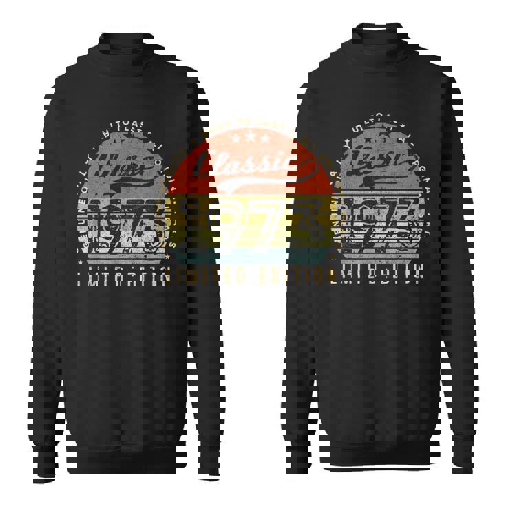 クラシック 1973 限定版 ヴィンテージ 1973年生まれのレトロな誕生日。 スウェットシャツ