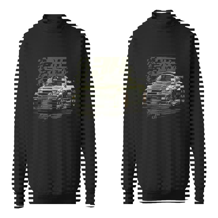 クラシック アーバングリーン R34 Liberty Walk Jdm スカイライン スウェットシャツ