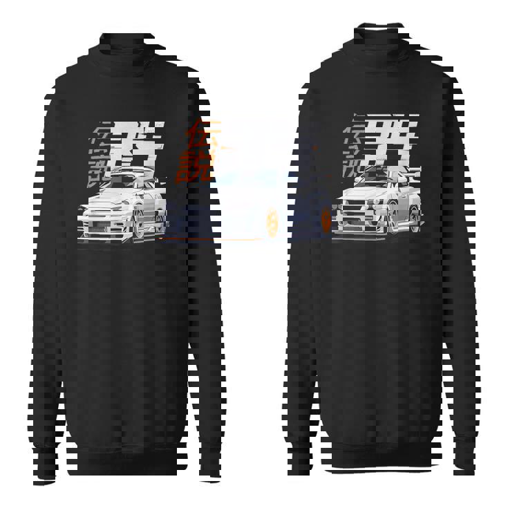 クラシック ホワイト レジェンダリー R34 リバティウォーク Jdm スカイライン スウェットシャツ