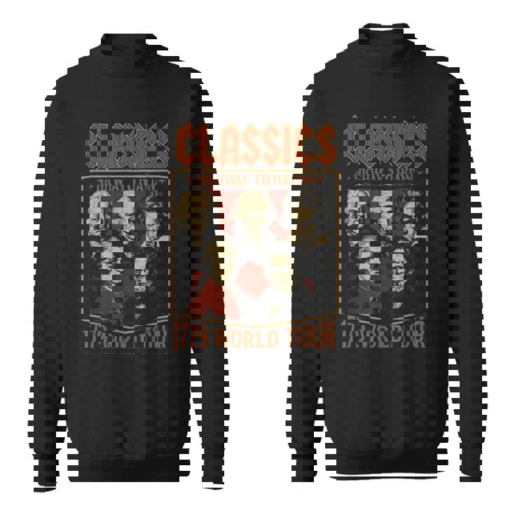 クラシック作曲家ツアー、面白クラシック音楽パロディー スウェットシャツ