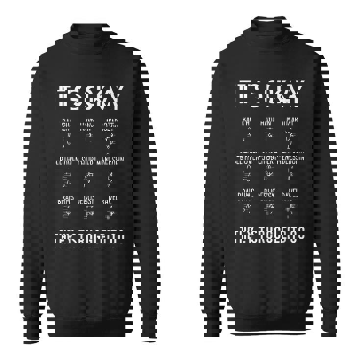 クラシック音楽 音楽好き 作曲家 バッハ モーツァルト ベートーヴェン シューベルトメンデルスゾーン ブラームス 音楽家 スウェットシャツ