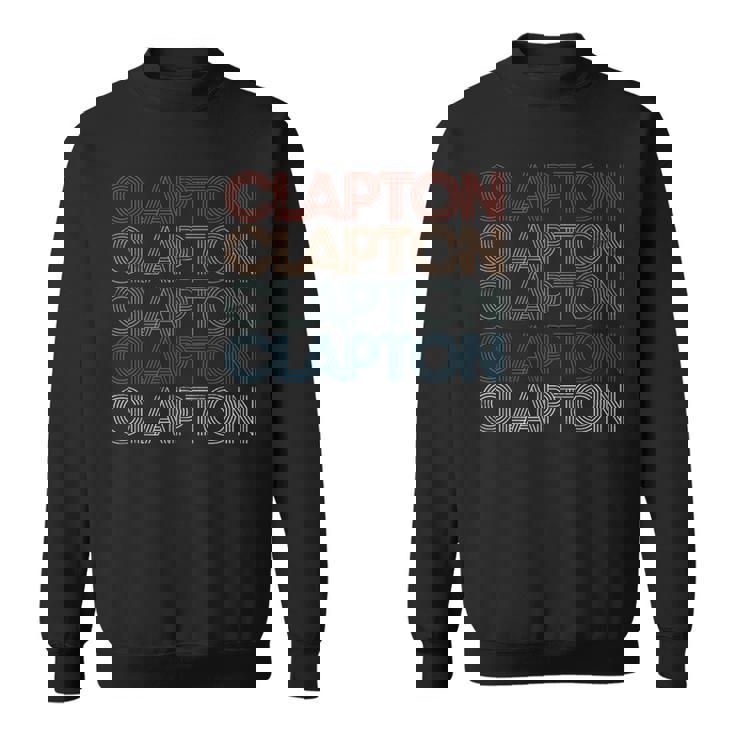 クラプトン 名前 レトロ ヴィンテージ スウェットシャツ