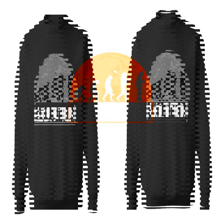 クラリネット奏者、面白いクラリネット 人類の進化 スウェットシャツ