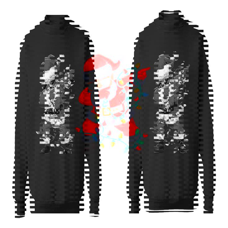 クリスマス サンタクロース ダビングダンス クリスマスライト 家族 スウェットシャツ