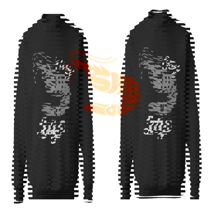 クレイジー エビ レディ シーフード ラバー ディープオーシャン アニマル エビ スウェットシャツ