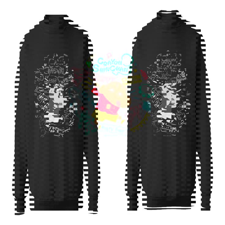 クレヨンしんちゃん しんちゃんと楽器のパーティタイム スウェットシャツ