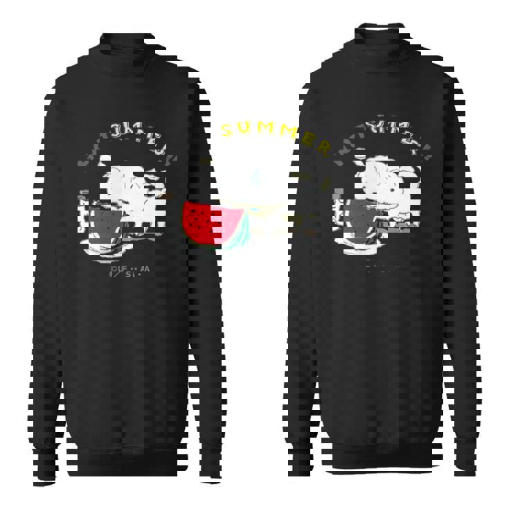 クレヨンしんちゃん シロ 夏の1日 スウェットシャツ