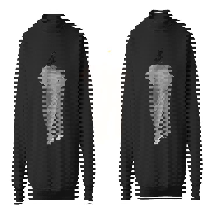 クロウタドリ 鳥 エレファント 動物 図 バードウォッチング 贈り物 鳥類学者 生物学者 自然科学 スウェットシャツ