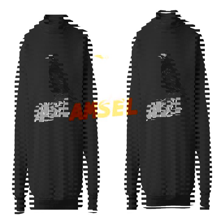 クロウタドリ 鳥 動物 図 バードウォッチング 贈り物 鳥類学者 生物学者 自然科学 スウェットシャツ