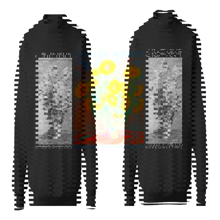 クロード モネ 面白いtシャツ 花 名作 アート ひまわりのブーケ 絵画 メンズ レディース 面白い 服 スウェットシャツ