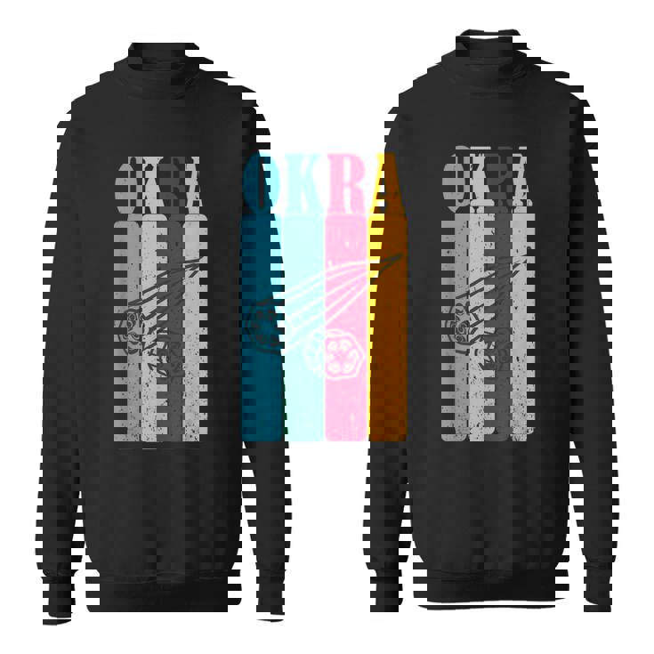 クール レトロ オクラ 70年代 80年代 90年代 オクラ Lovres 面白い ヴィンテージ オクラ スウェットシャツ