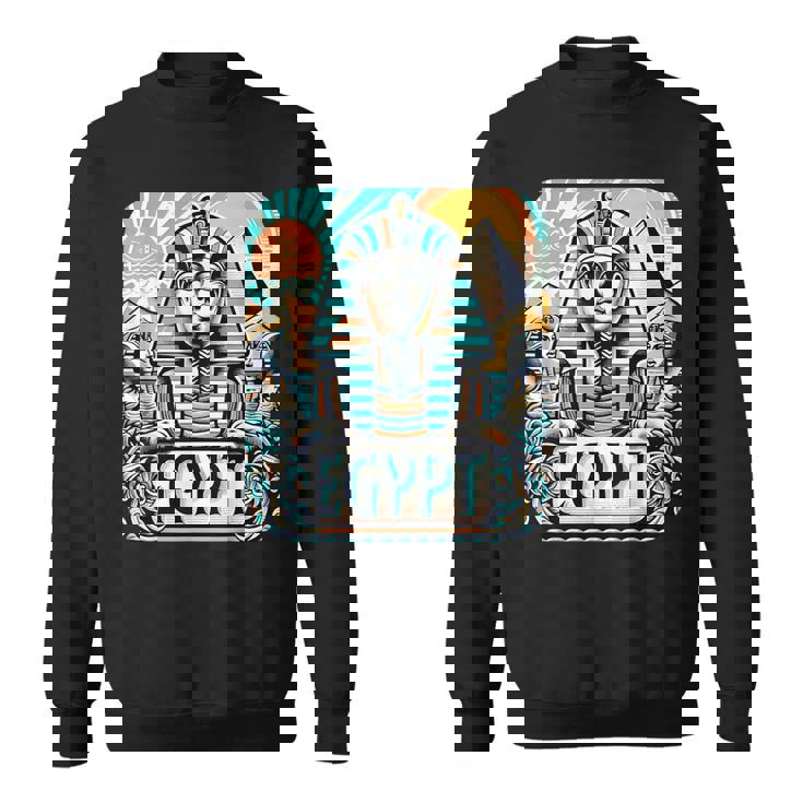 クールなエジプトスフィンクス旅行コスチュームエジプトのお土産。 スウェットシャツ