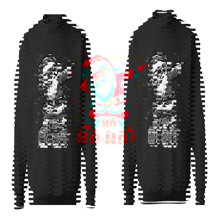 クールなサンタクロースダブダンシング クリスマス 面白いクリスマスダビング スウェットシャツ