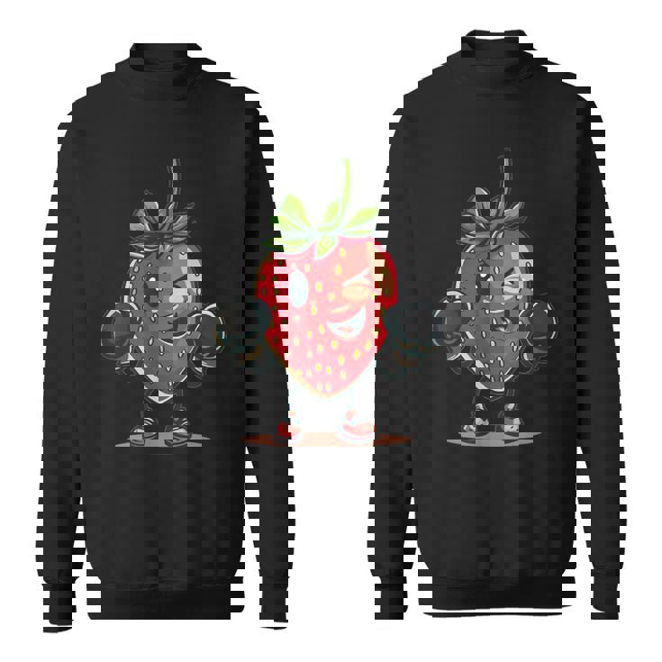 クールなボクシングストロベリーコスチューム。 スウェットシャツ