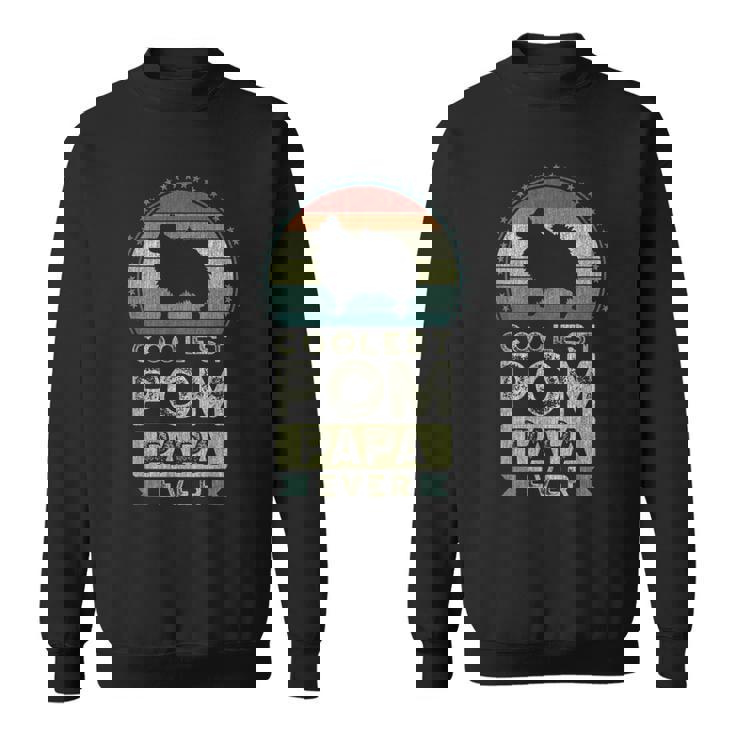 クールなポメラニアン・パパ、父の日 スウェットシャツ