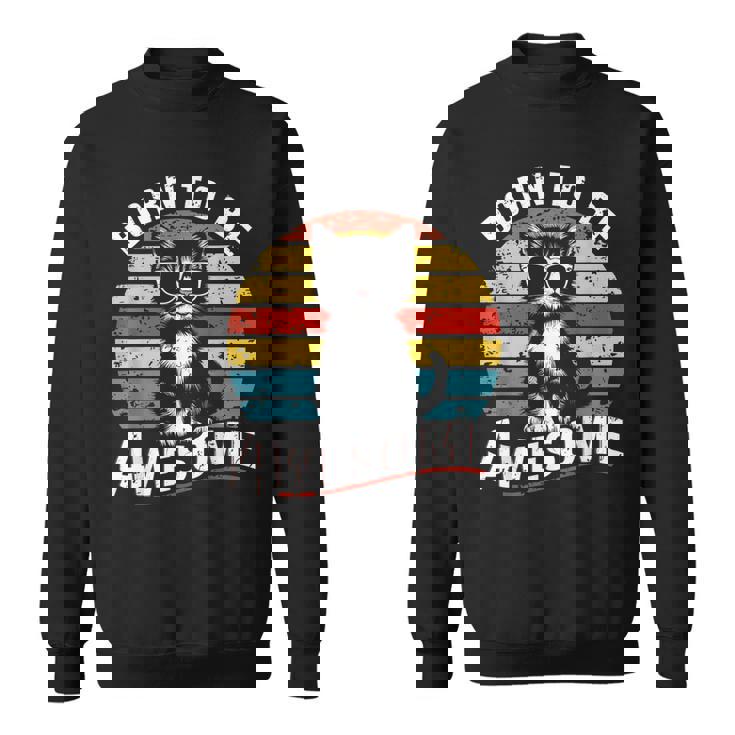 クールな猫のレトロヴィンテージ 素晴らしいために生まれました スウェットシャツ