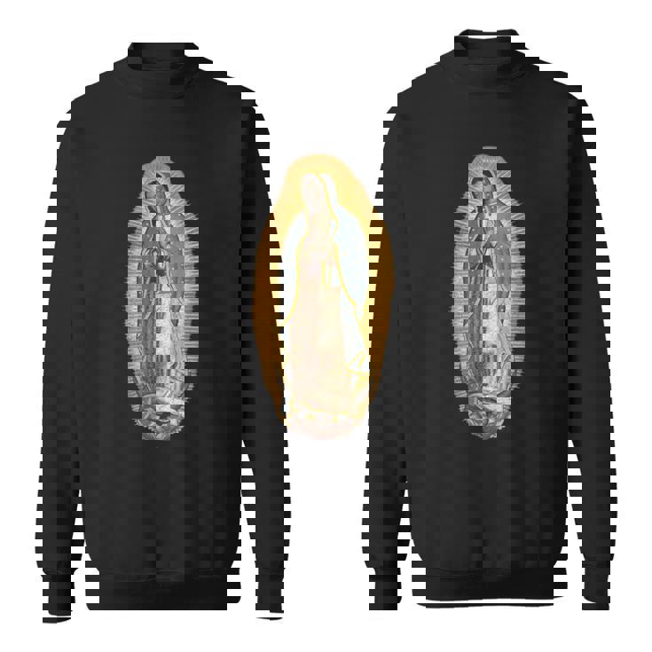 グアダルーペの聖母 マリア イリューション マリアン カトリック スウェットシャツ