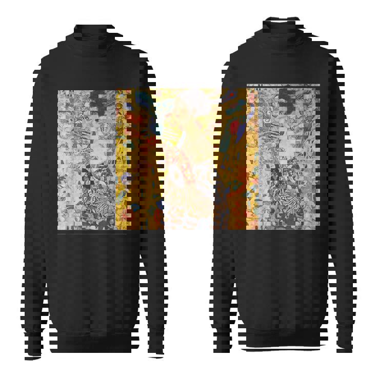 グスタフ・クリムト作「Lady With Fan」 スウェットシャツ