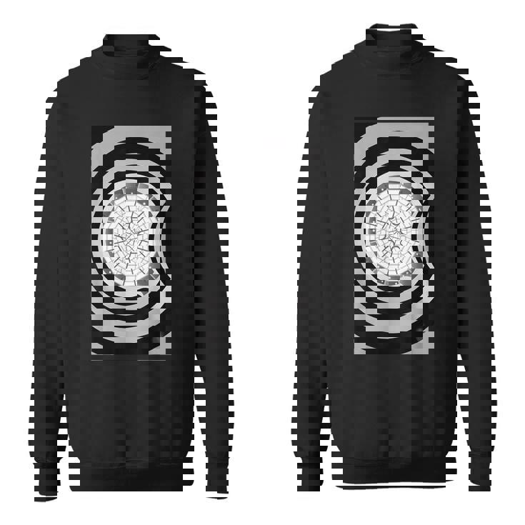 グッゲンハイム美術館 建築愛好家 ブラック&ホワイトデザイン スウェットシャツ