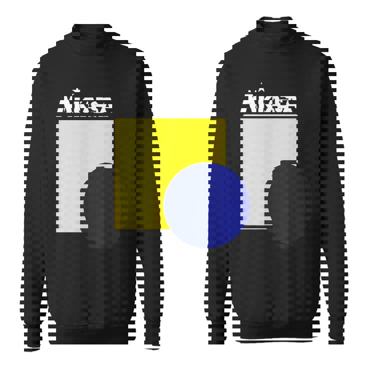 グラフィック＆ロゴ Wh バレーボール スウェットシャツ