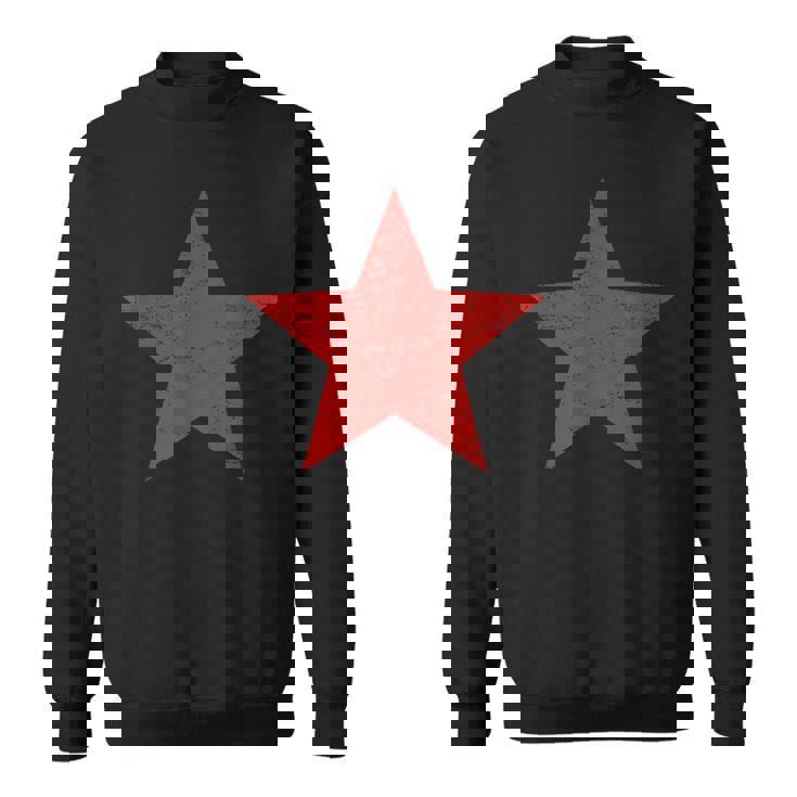 グランジ オルタナティブ アンティーク調 レッドスター 90年代ロックバンド音楽 スウェットシャツ