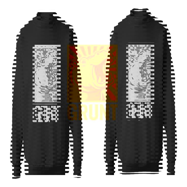 グラントカバアート – 面白い大胆な動物のカバ スウェットシャツ