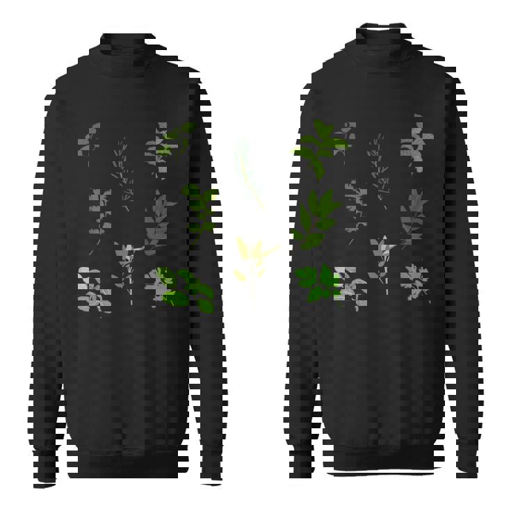 グリーン 料理 料理 ガーデン ハーブ パターン スウェットシャツ