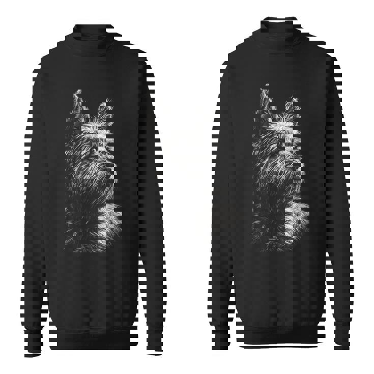 ケアンテリア 犬モチーフ ペットアート ケアンテリア スウェットシャツ