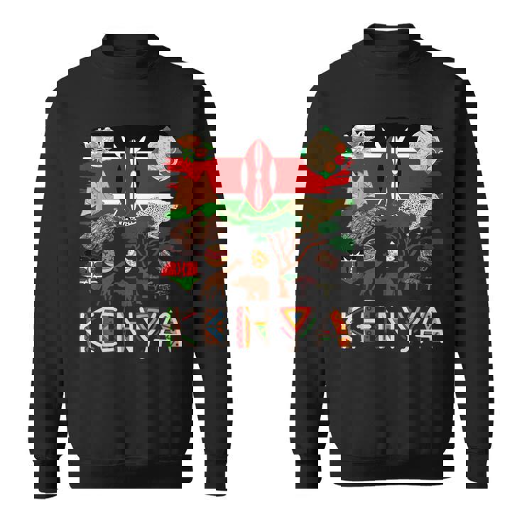 ケニア国旗の衣装のアイデア ケニアフード&ケニア国旗 スウェットシャツ