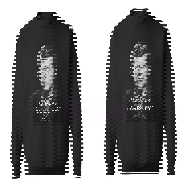 ケネディ大統領jfk民主党アメリカ引用 スウェットシャツ