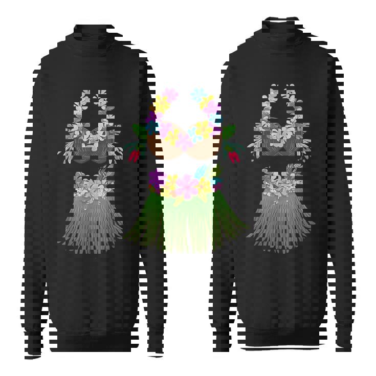 ココナッツブラ レイ 花 草 スカート フラ パーティー ハロウィン スウェットシャツ