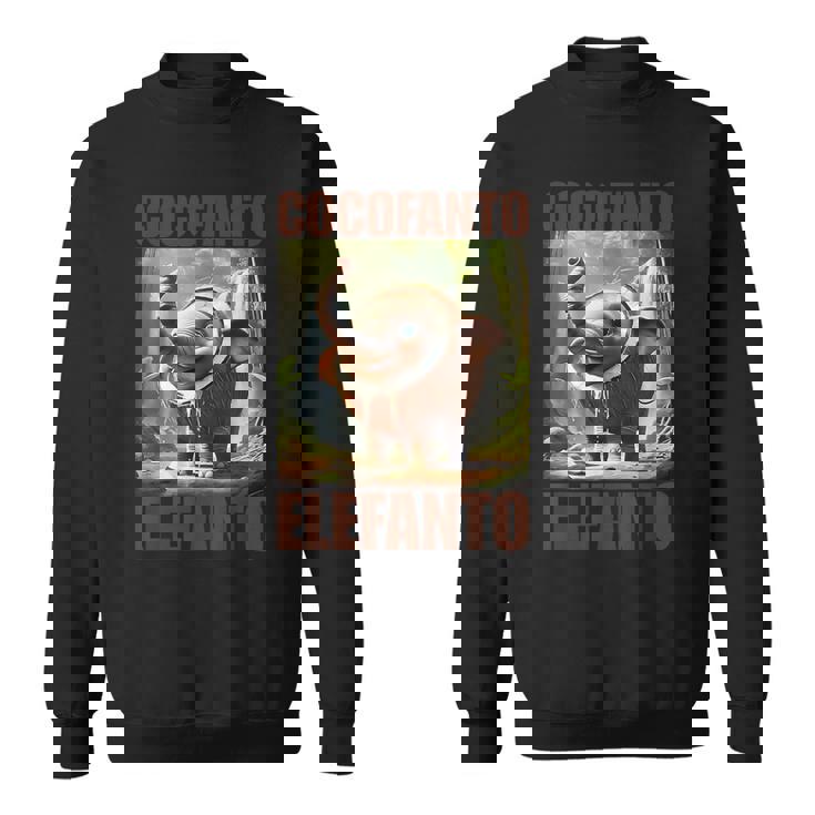 ココファントエレファント-イタリアンブレインロットミーム スウェットシャツ