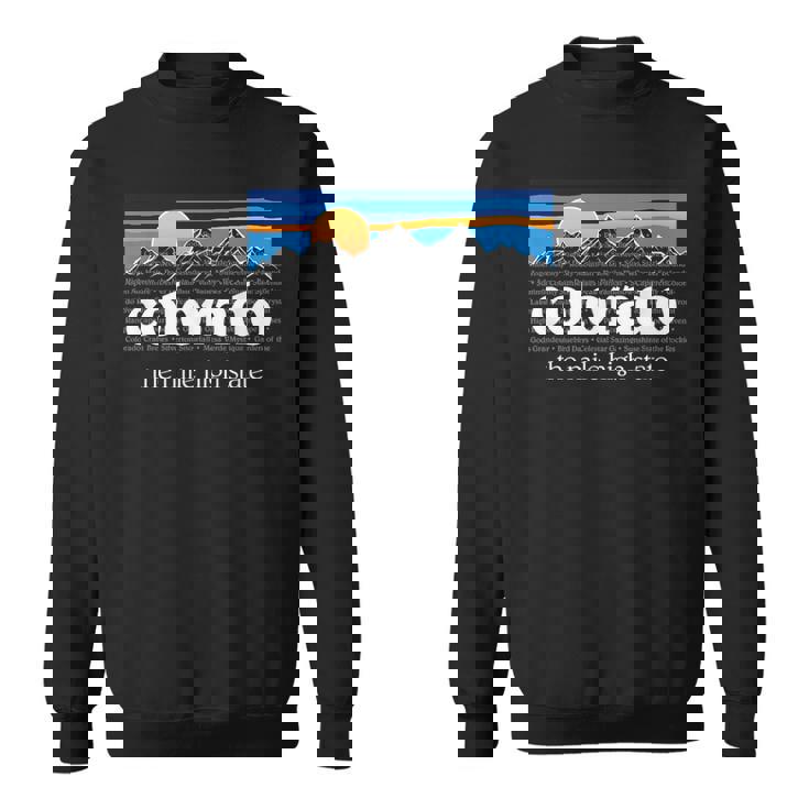 コロラドアンダーグラウンド コロラドマウンテン ヴィンテージ コロラド スウェットシャツ