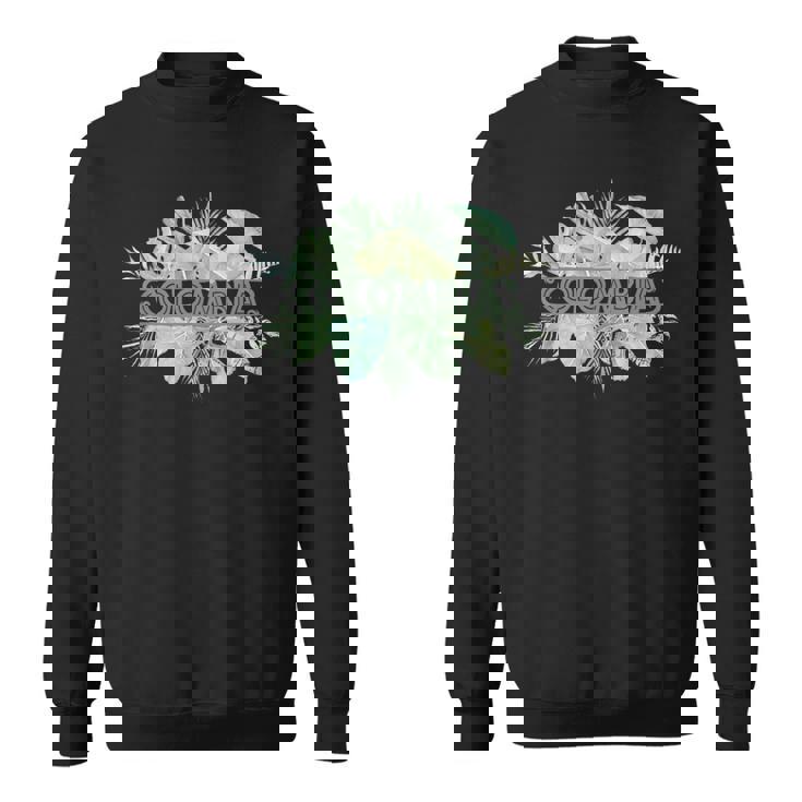 コロンビア ラテンアメリカ カリブ海 太平洋 エコツー リズム ギフト お土産 モンステラヤシ ビーチ ヤシの木 スウェットシャツ