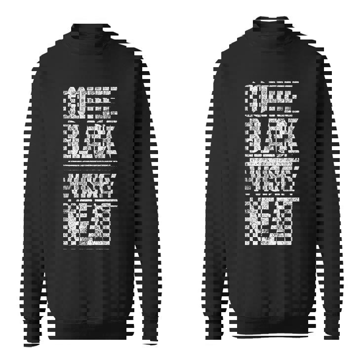 コーヒー ブラック ウイスキー きちんとしたシャツ 面白い バーボン ウイスキー スコッチ スウェットシャツ